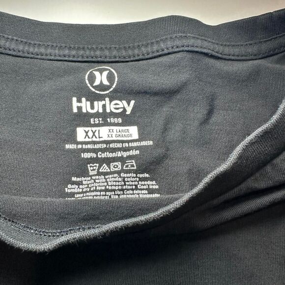 Hurley Men's Black and Orange T-shirt - Picture 5 of 6